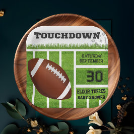 Elegante Touchdown Football Baby Shower Pappteller
