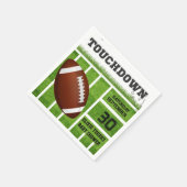 Elegante Touchdown Football Baby Shower Serviette (Ecke)