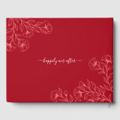 Elegante traditionelle chinesische Hochzeit (RED) Gästebuch (Rückseite)