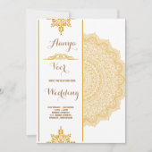 Elegante traditionelle Einladung zur Hochzeit (Vorderseite)