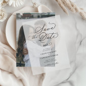 Elegante traditionelle Kalligrafie-Skripte Hochzei Pergament Einladungen