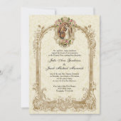 Elegante traditionelle katholische Hochzeit & Empf Einladung (Vorderseite)