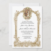 Elegante traditionelle katholische Hochzeit & Empf Einladung (Vorderseite)