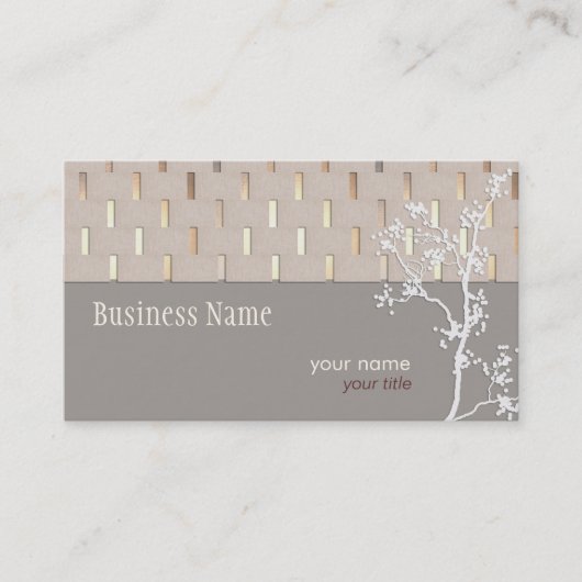 Elegante Tranquility Visitenkarte (Vorderseite)