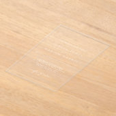 Elegante, transparente Minimalistische Hochzeit Acryleinladungen (Ablage )