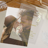 Elegante, transparente Wasserhymne Acryleinladungen