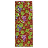 Elegante Trauben Papier Tasche Wein Geschenktüte Für Weinflaschen (Rückseite)