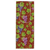 Elegante Trauben Papier Tasche Wein Geschenktüte Für Weinflaschen (Vorderseite)
