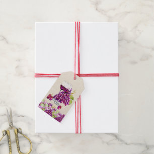 Elegante Trauben und Wein-Geschenk-Umbau Geschenkanhänger