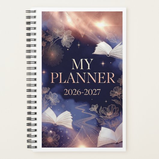 Elegante Träumerische Himmlische Edition Planer (Vorderseite)