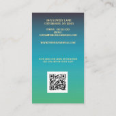 Elegante Traumreise spirituelle Heilung Visitenkarte (Rückseite)