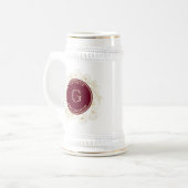 Elegante Trauzeugen Beer Stein Bierglas (Vorderseite Links)