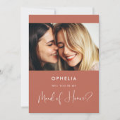 Elegante Trauzeugin Einladung (Vorderseite)