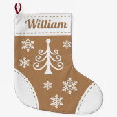 Elegante Tree Christmas Strumpf Großer Weihnachtsstrumpf (Vorderseite)