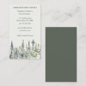 Elegante Tree Service Arborist Trimming Visitenkarte (Vorne/Hinten)