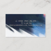 Elegante Tree Silhouette, Yoga Brush Stroke Visitenkarte (Rückseite)