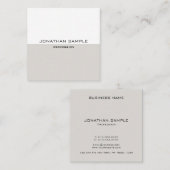 Elegante Trend-Farben - erste moderne Vorlage Quadratische Visitenkarte (Vorne/Hinten)