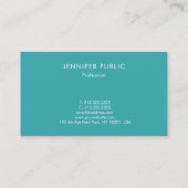 Elegante Trend-Farben für moderne Vorlagen Visitenkarte (Rückseite)