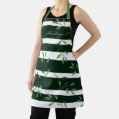 Elegante trendige Blätter mit Wasserfarben + Strei Schürze (InSitu)