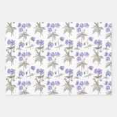 Elegante trendige florale, nahtlose Muster Geschen Geschenkpapier Set (Vorderseite)