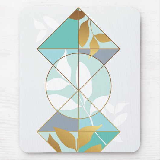 Elegante trendige Formen Mousepad (Vorne)