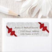 Elegante trendige, glänzende rote Bogen (Insitu)