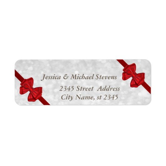 Elegante trendige, glänzende rote Bogen (Vorne)