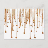 Elegante trendige goldene Imitate Glitzer Wassertr Postkarte (Vorderseite)