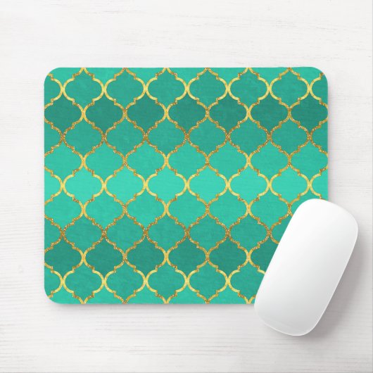 Elegante trendige Imitate Glitzer Quarrefolie Mousepad (Mit Mouse)