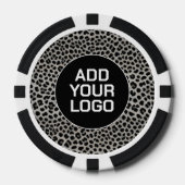 Elegante Trendige Luxus Weiße Leopard Sammlung Pokerchips (Vorderseite)