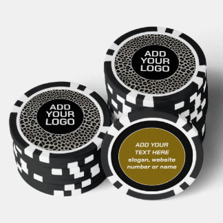 Elegante Trendige Luxus Weiße Leopard Sammlung Pokerchips