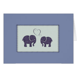 Elegante trendige niedliche Elefanten in Liebe