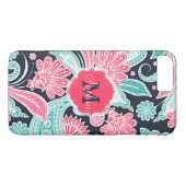Elegante trendige Paisley-Blumenmuster-Abbildung Case-Mate iPhone Hülle (Rückseite (Horizontal))