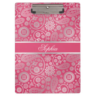 Elegante trendige Paisley-Blumenmuster-Illustratio Klemmbrett
