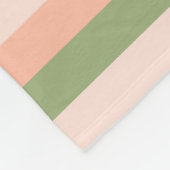 Elegante, trendige, rosa, orange gestrichene Vorla Fleecedecke (Ecke)
