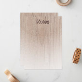 Elegante trendige Vorlage gestörter Text-Holzlook (Vorderseite/Rückseite Beispiel)