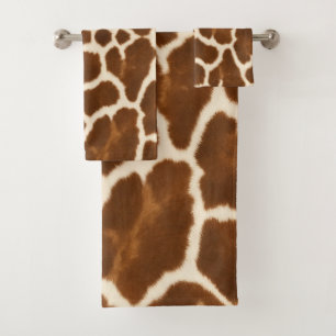 Elegante Trendy Cow Imitate Leather Collection Badhandtuch Set