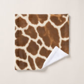 Elegante Trendy Cow Imitate Leather Collection Badhandtuch Set (Waschlappen)