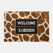 Elegante Trendy Cow Imitate Leather Collection Fußmatte (Vorderseite)