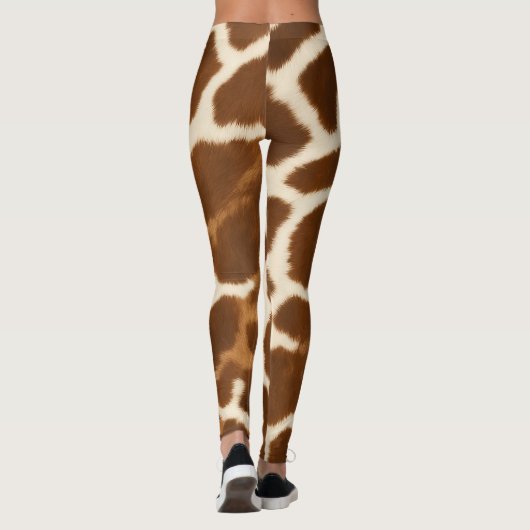 Elegante Trendy Cow Imitate Leather Collection Leggings (Rückseite)