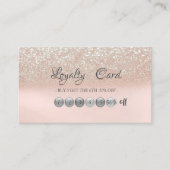 Elegante Trendy Glitzer Loyalität Karte (Vorderseite)