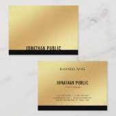 Elegante trendy Imitate Berufliche Goldvorlage Visitenkarte (Vorne/Hinten)