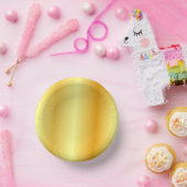 Elegante trendy Imitate Gold Template Glamour Pappteller (Party)