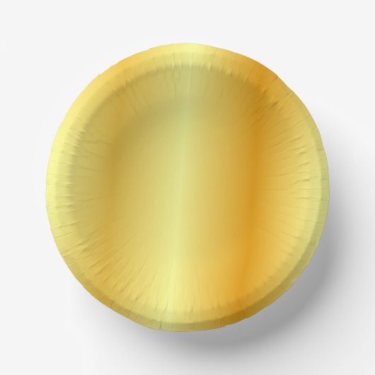 Elegante trendy Imitate Gold Template Glamour Pappteller (Vorderseite)