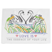 Elegante Trendy Large Gift Bag Große Geschenktüte (Vorderseite)