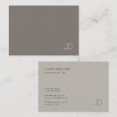 Elegante trendy Moderne Monogramm einfache Vorlage Visitenkarte (Vorne/Hinten)
