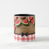 Elegante Trendy Moderner Chic Wassermelone Tasse (Zentrum)
