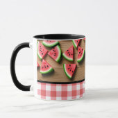 Elegante Trendy Moderner Chic Wassermelone Tasse (Links)