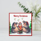 Elegante Trendy Pinakothek Züst Feiertagskarte (Stehend Vorderseite)