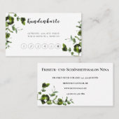Elegante Treuekarte mit Grünem Touch (Vorne/Hinten)